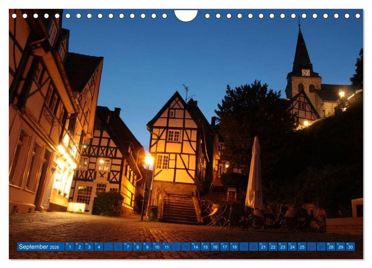 Produktbild: Essen Lichter der Nacht (Wandkalender 2026 DIN A4 quer), CALVENDO Monatskalender