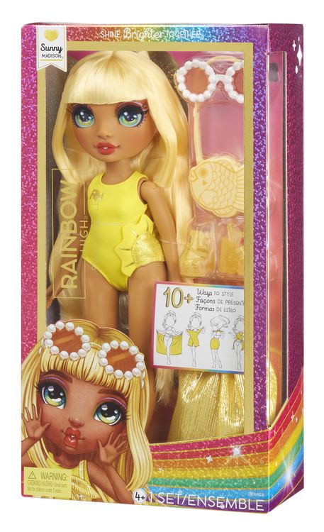 Produktbild: Rainbow High Swim & Style Fashion Doll- Sunny (Yellow)