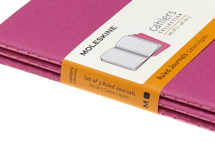 Produktbild: Moleskine Cahier Pocket/A6, 3er Set, Liniert, Kinetisches Pink
