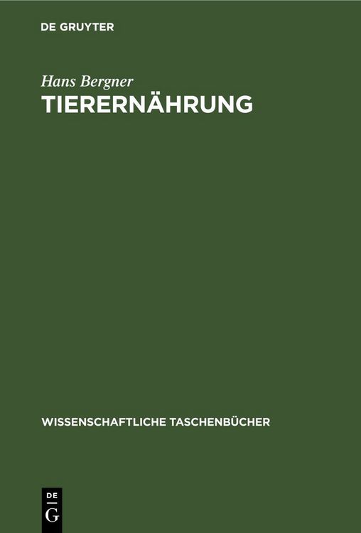 Produktbild: Tierern&auml;hrung