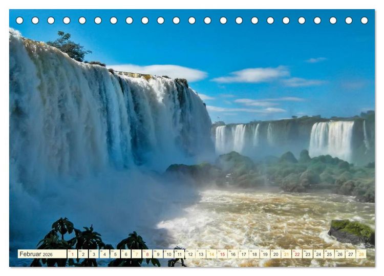 Produktbild: Iguazu Wasserf&auml;lle - S&uuml;damerika (Tischkalender 2026 DIN A5 quer), CALVENDO Monatskalender