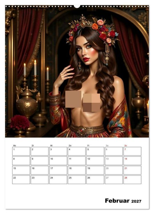 Produktbild: T&ouml;chter der alten G&ouml;tter (hochwertiger Premium Wandkalender 2027 DIN A2 hoch), Kunstdruck in Hochglanz