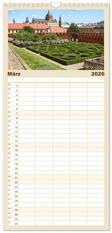 Produktbild: Familienplaner 2026 - Besucht doch mal Krakau mit 5 Spalten (Wandkalender, 21 x 45 cm) CALVENDO