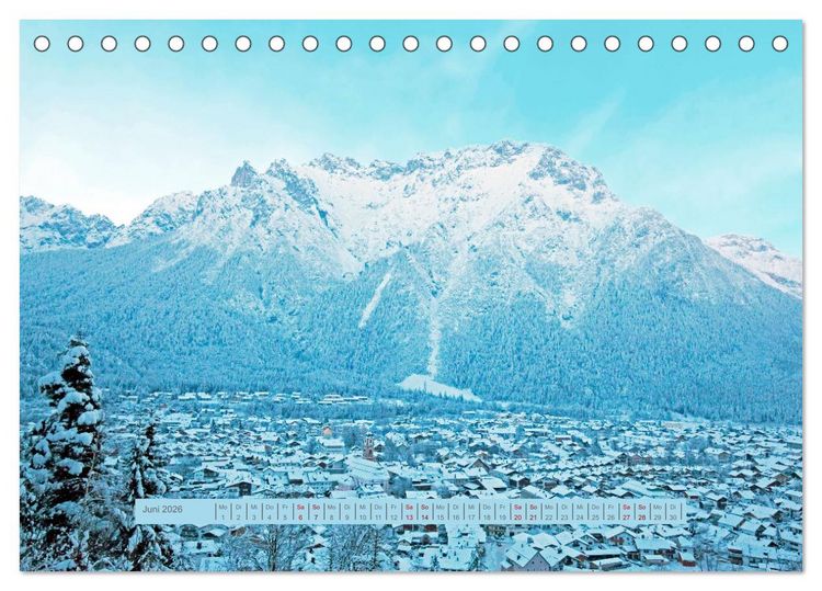 Produktbild: Mittenwald rundherum ein Wintertraum (Tischkalender 2026 DIN A5 quer), CALVENDO Monatskalender