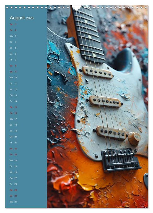 Produktbild: Strings & Dreams: Ein Jahr musikalischer Inspiration (Wandkalender 2026 DIN A3 hoch), CALVENDO Monatskalender