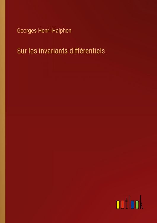 Produktbild: Sur les invariants diff&eacute;rentiels