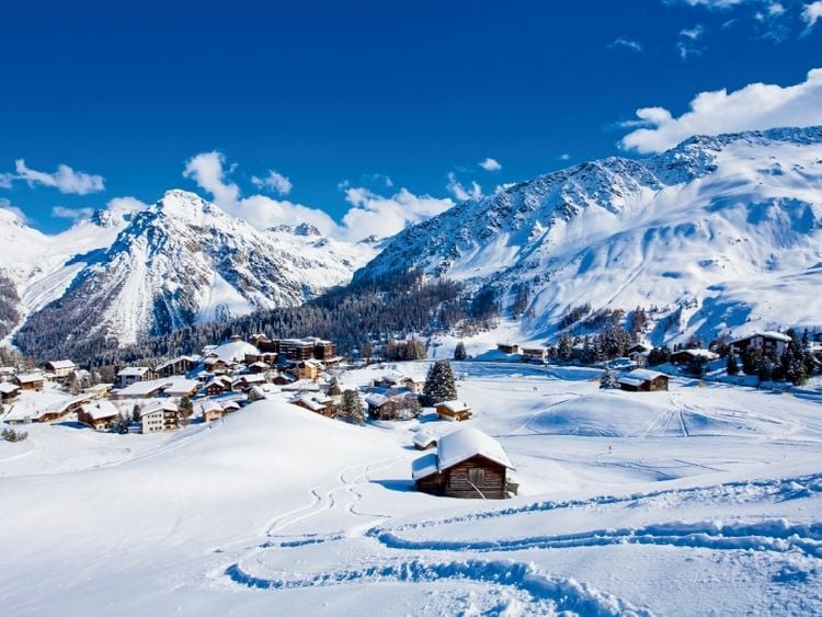 Produktbild: CALVENDO Puzzle Ferienort Arosa im Schanfigg Tal | 1000 Teile Lege-Gr&ouml;&szlig;e 64x48cm Foto-Puzzle f&uuml;r gl&uuml;ckliche Stunden