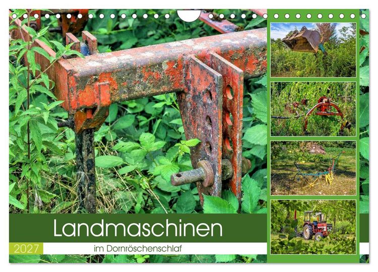 Produktbild: Landmaschinen im Dornr&ouml;schenschlaf (Wandkalender 2027 DIN A4 quer), CALVENDO Monatskalender
