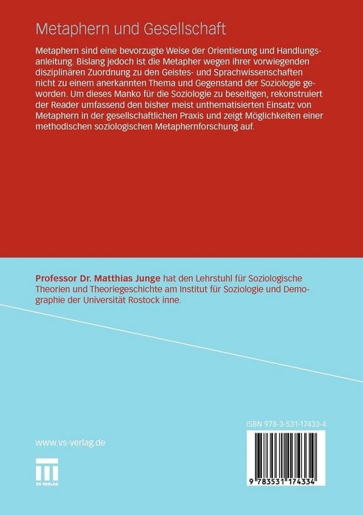 Produktbild: Metaphern und Gesellschaft