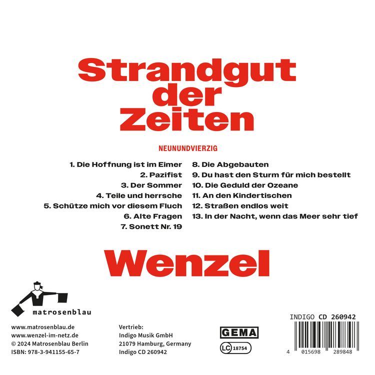 Produktbild: Wenzel - Strandgut der Zeiten
