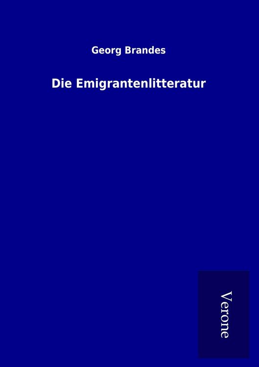 Produktbild: Die Emigrantenlitteratur