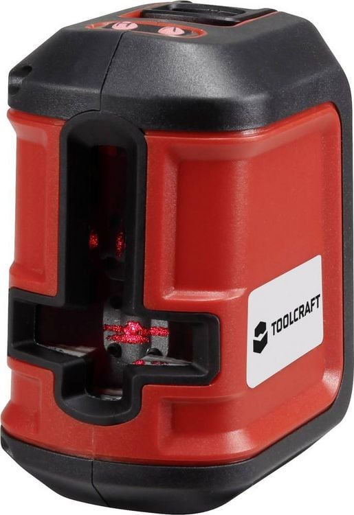 Produktbild: TOOLCRAFT CL8 Kreuzlinienlaser inkl. Stativ, selbstnivellierend Reichweite (max.): 8m