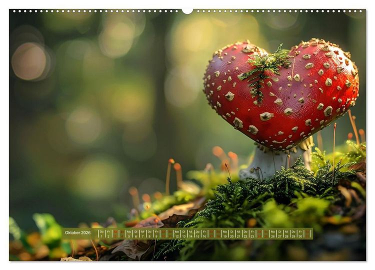 Produktbild: Mit dem Herzen der Natur (Wandkalender 2026 DIN A2 quer), CALVENDO Monatskalender