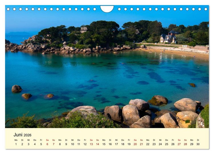 Produktbild: Einzigartige C&ocirc;te Granit Rose (Wandkalender 2026 DIN A4 quer), CALVENDO Monatskalender