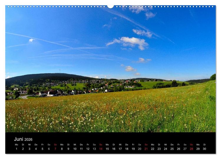 Produktbild: Rund um den Ochsenkopf (hochwertiger Premium Wandkalender 2026 DIN A2 quer), Kunstdruck in Hochglanz