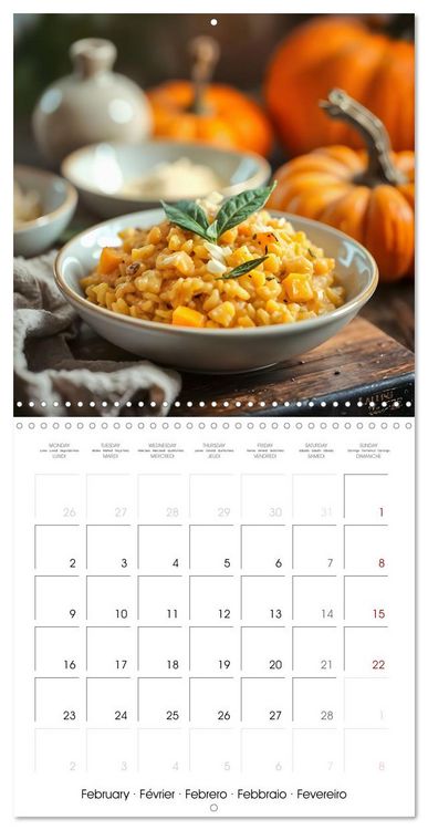 Produktbild: Culinary pumpkin creations - With pumpkin dishes through the year (Wall Calendar 2026 12 &times; 12 Inch) CALVENDO 12 Month Wall Calendar