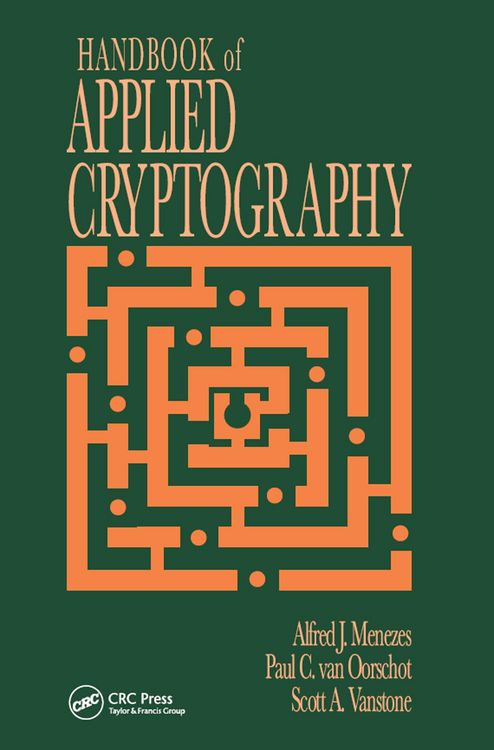Produktbild: Handbook of Applied Cryptography