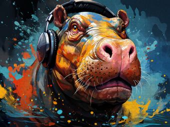 Produktbild: CALVENDO Puzzle HippoTrommel | 2000 Teile Lege-Gr&ouml;&szlig;e 90x67cm Foto-Puzzle f&uuml;r gl&uuml;ckliche Stunden