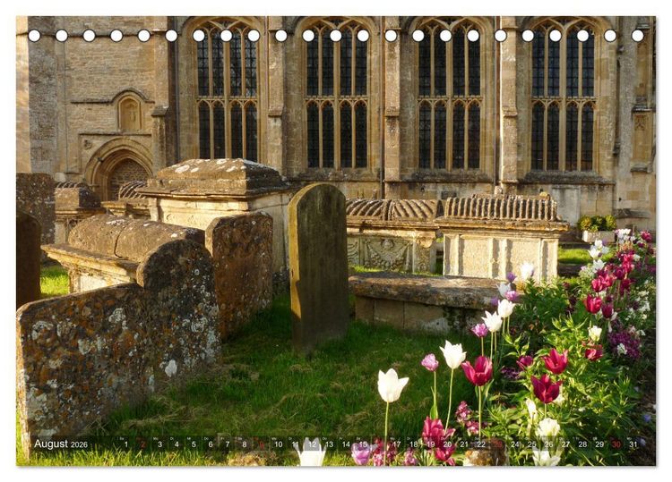Produktbild: Malerische Cotswolds (Tischkalender 2026 DIN A5 quer), CALVENDO Monatskalender