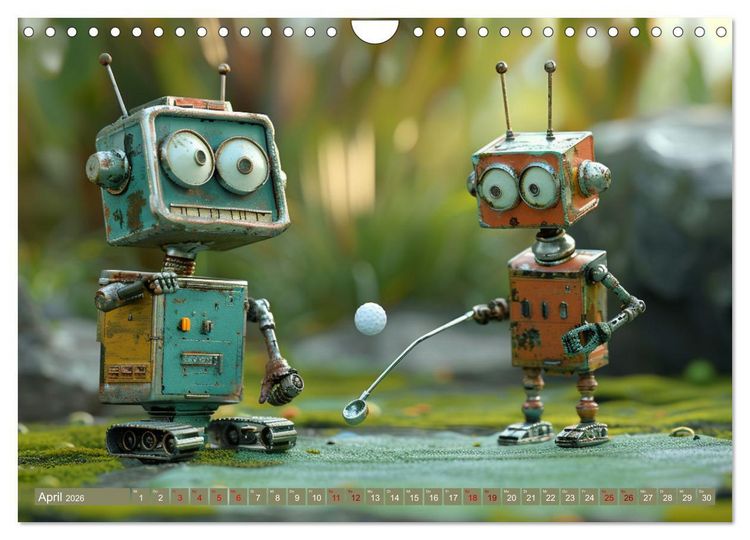 Produktbild: Neues aus dem Roboter Sport Club (Wandkalender 2026 DIN A4 quer), CALVENDO Monatskalender