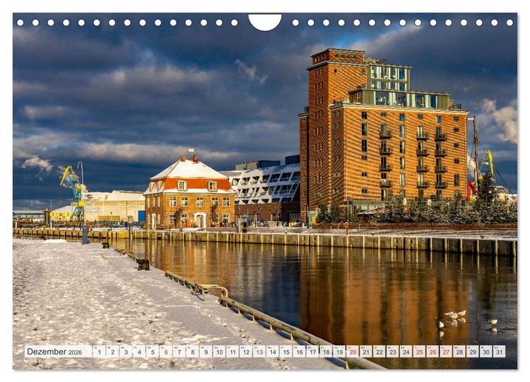 Produktbild: Wismar &ndash; Eine Hansestadt mit Charme (Wandkalender 2026 DIN A4 quer), CALVENDO Monatskalender