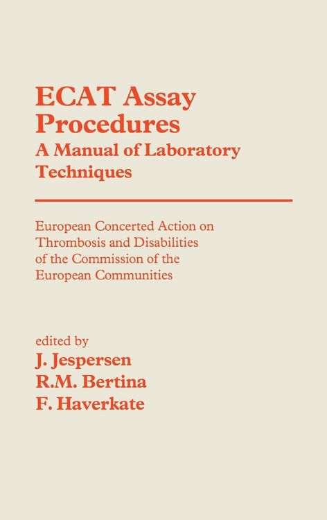 Produktbild: Ecat Assay Procedures. a Manual of Laboratory Techniques