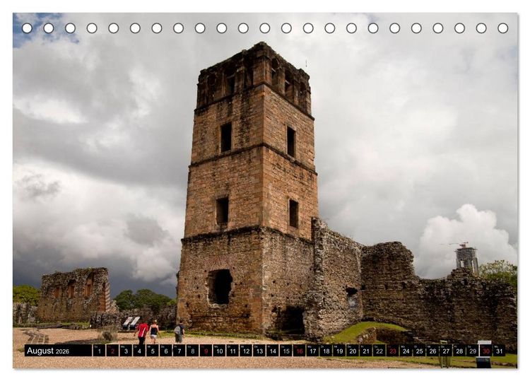 Produktbild: Panama Stadt (Tischkalender 2026 DIN A5 quer), CALVENDO Monatskalender