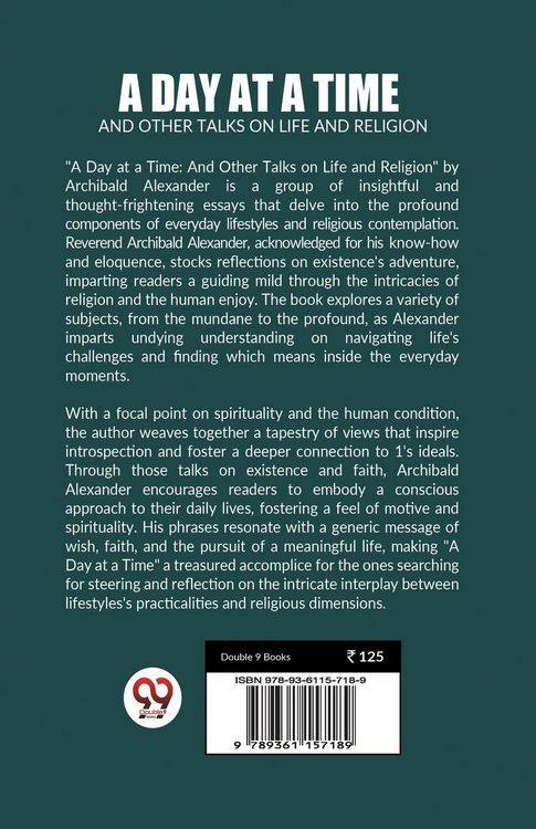 Produktbild: A Day At A Time And Other Talks On Life And Religion