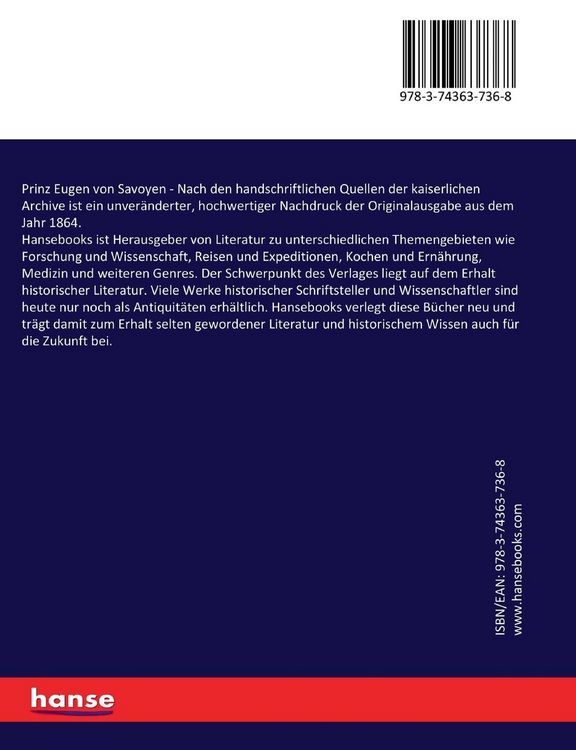 Produktbild: Prinz Eugen von Savoyen