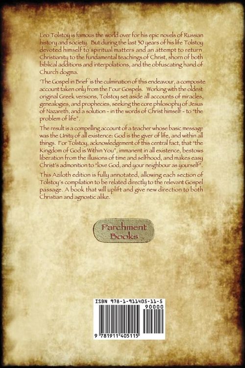 Produktbild: The Gospel in Brief - Tolstoy's Life of Christ (Aziloth Books)