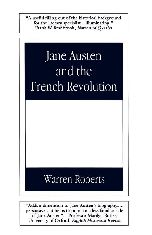 Produktbild: Jane Austen and the French Revolution