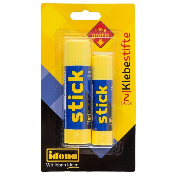 Produktbild: Idena Klebestifte Bonuspack je 1x 21g + 10g