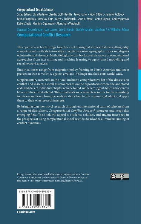 Produktbild: Computational Conflict Research