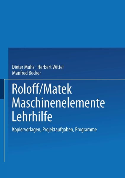 Produktbild: Roloff/Matek Maschinenelemente Lehrhilfe