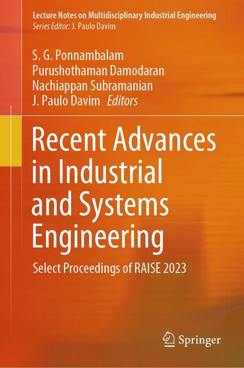 Produktbild: Recent Advances in Industrial and Systems Engineering