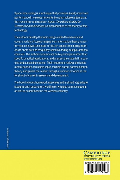 Produktbild: Space-Time Block Coding for Wireless Communications