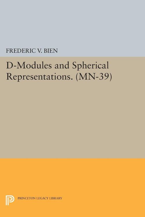 Produktbild: D-Modules and Spherical Representations