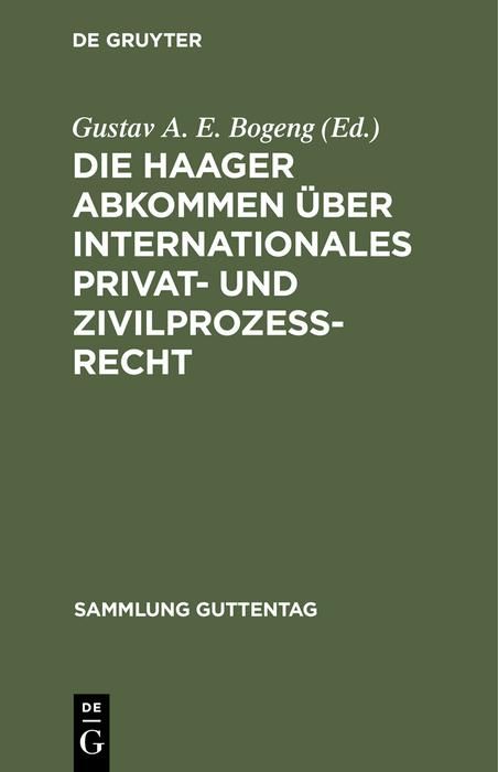 Produktbild: Die Haager Abkommen &uuml;ber internationales Privat- und Zivilproze&szlig;-Recht