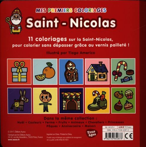 Produktbild: Saint Nicolas: mes premiers coloriages