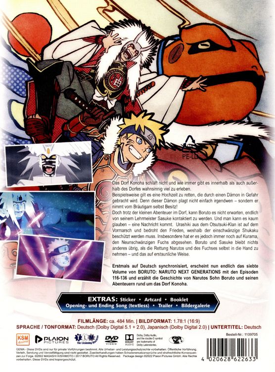 Produktbild: Boruto: Naruto Next Generations - Volume 7 (Ep. 116-136) [3 DVDs]