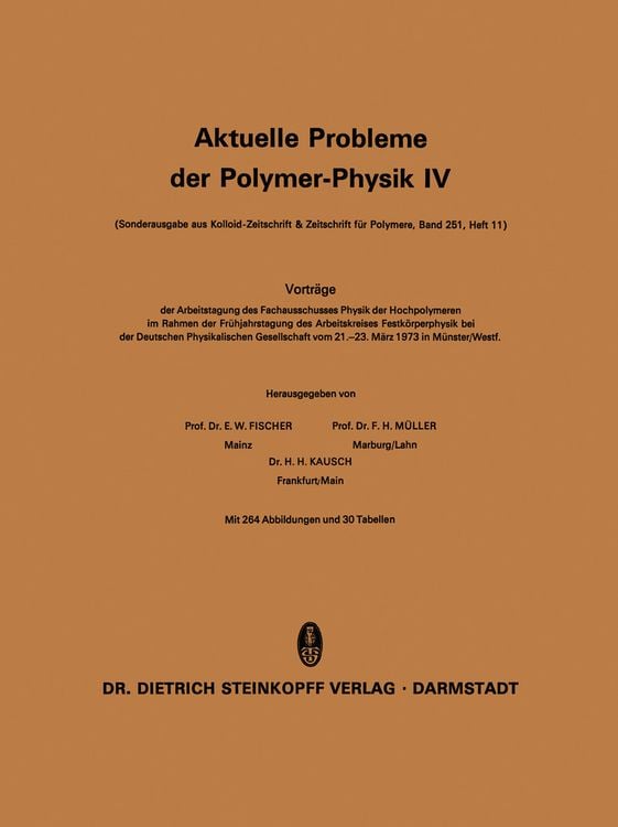 Produktbild: Aktuelle Probleme der Polymer-Physik