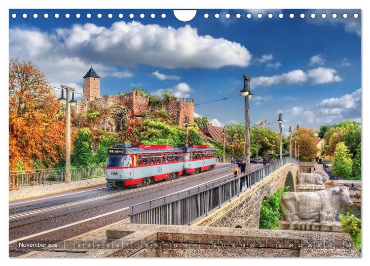 Produktbild: Halle an der Saale - Stadtansichten (Wandkalender 2026 DIN A4 quer), CALVENDO Monatskalender