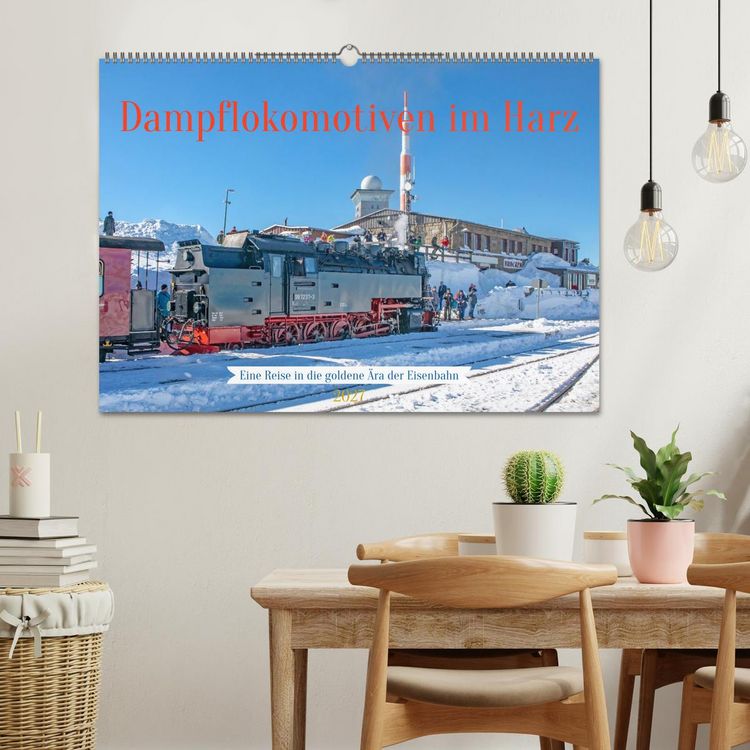 Produktbild: Dampflokomotiven im Harz - Eine Reise in die goldene &Auml;ra der Eisenbahn (Wandkalender 2027 DIN A2 quer), CALVENDO Monatskalender