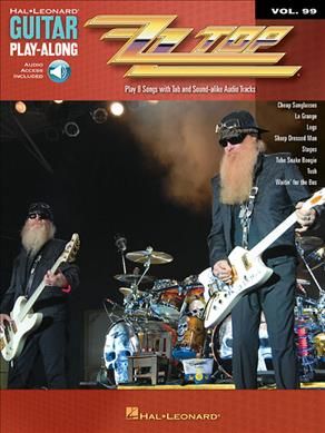 Produktbild: ZZ Top - Hal Leonard Guitar Play-Along Volume 99 Rock Guitar Sheet Music with Tablature and Online Audio Learn 8 Classic Songs with Backing Tracks Guitar Songbook for Practice and Performance