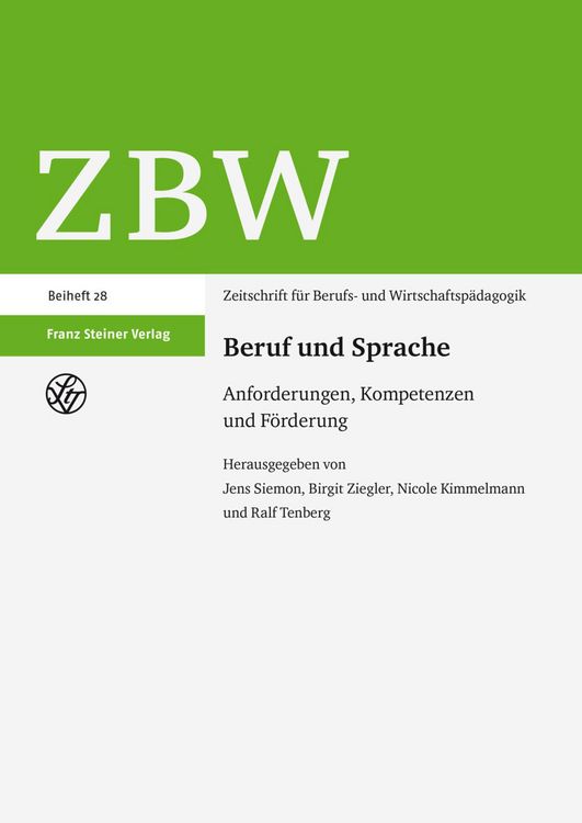 Produktbild: Beruf und Sprache