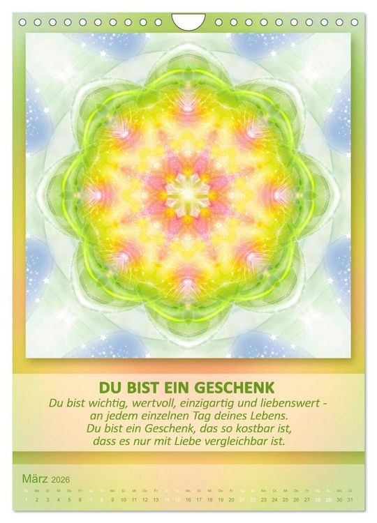 Produktbild: Light Energy Mandalas - Kalender - Vol. 1 (Wandkalender 2026 DIN A4 hoch), CALVENDO Monatskalender