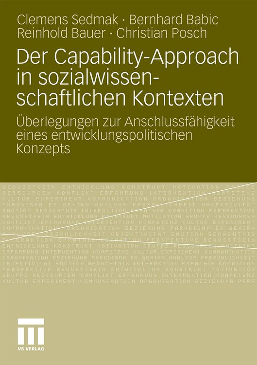 Produktbild: Der Capability-Approach in sozialwissenschaftlichen Kontexten