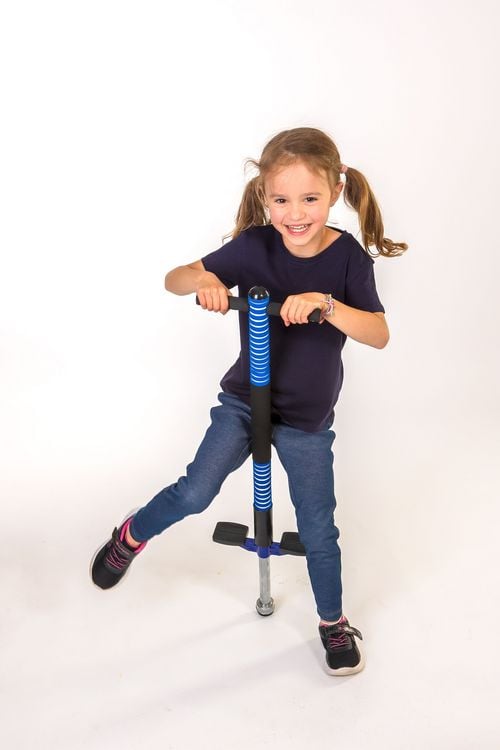 Produktbild: New Sports Pogo Stick, blau/schwarz, H&ouml;he 95 cm
