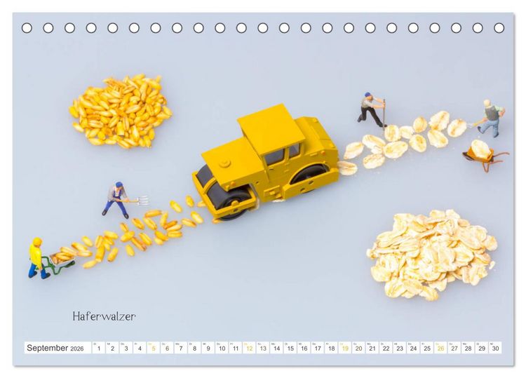 Produktbild: Erdbeerj&auml;ger ... und andere Mini-Welten (Tischkalender 2026 DIN A5 quer), CALVENDO Monatskalender