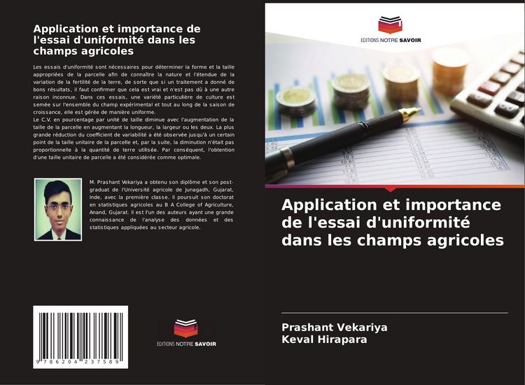 Produktbild: Application et importance de l'essai d'uniformit&eacute; dans les champs agricoles